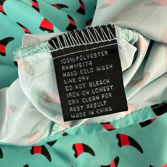 Mad Chuck Mens Button Up Shirt Size XXL Fishing Performance Outdoors Vented Teal - Picture 5 of 8